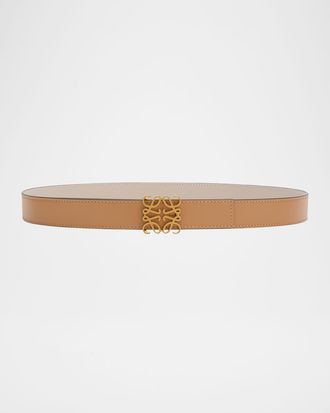 Loewe Anagram Reversible Leather Belt