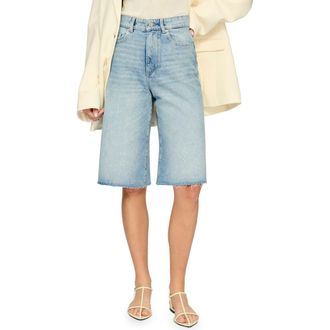 DL1961 Lucila High Waist Cutoff Bermuda Denim Shorts in Clear Sky Vintage at Nordstrom Rack, Size 23