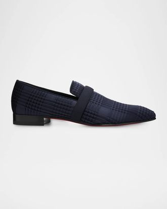 Christian Louboutin Men & apos;s Dandydeco Pleated Satin Loafers