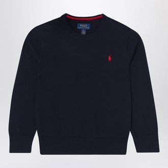 Polo Ralph Lauren Navy Blue Cotton Sweater