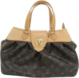 Louis Vuitton Pre-owned Canvas Handbag - Dames - Vintage Handtas - Bruin - ONE Size - Vintage