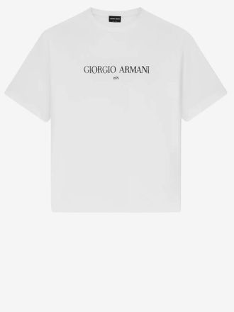 Giorgio Armani Cotton Interlock Jersey T Shirt