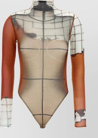 Jean Paul Gaultier printed bodysuit