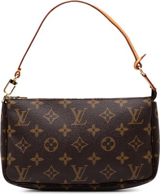 Louis Vuitton Pre-owned Womens Monogram Pochette Accessoires - Brown Textile - One Size