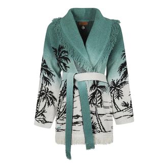 Alanui Cardigans, female, Multicolor, Size: XS Wave Bloom Cardigan
