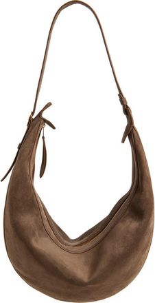 Khaite Augustina Suede Hobo in Cedar 732 at Nordstrom