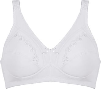 Naturana B&uuml;gelloser BH NATURANA Soft Cup, Damen, Gr. 105, Cup D, weiss (wei&szlig;), Obermaterial: 85% Polyamid, 15% Elasthan. Cups: 100% Baumwolle, unifarben, BHs B