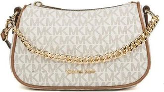 Michael Kors Tassen, Dames, Beige, ONE Size, Polyester, Carmen Small Pouchette Crossbody