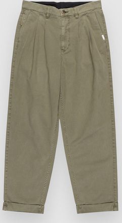 Element Big Pleated Chino Hose gr&uuml;n