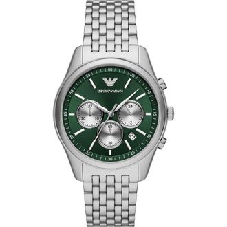 Emporio Armani Antonio Chronograph Bracelet Watch, 41mm in Silver at Nordstrom Rack