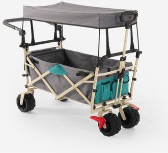 Stark Carrello portatutto spiaggia 4 ruote portata 100kg tettuccio Carly