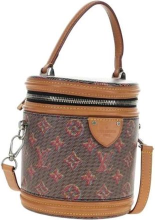 Louis Vuitton Pre-owned Monogram Canvas Bucket Bag - unisex - Vintage Tas - Bruin - ONE Size - Leer - Vintage