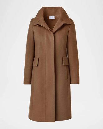 Akris Duffle Knee-Length Wool Coat