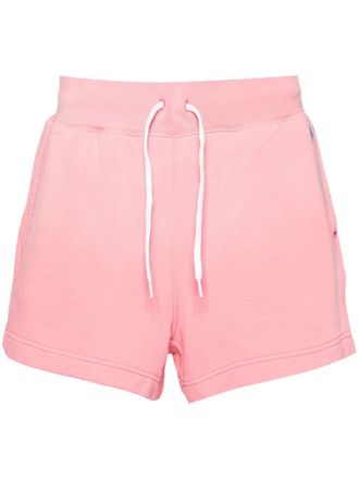Polo Ralph Lauren Katoenen trainingsshorts met Polo Pony-borduurwerk - Roze