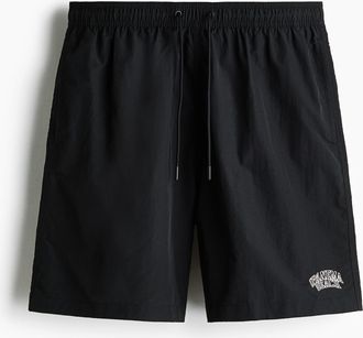 H&M Lange Badeshorts - Schwarz