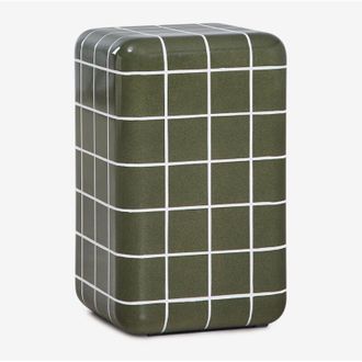 Sklum Mesita De Noche Cuadrada 30x30 Cm En Cemento Look Azulejo Eleonor Sklum