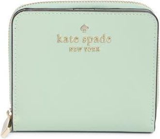 Kate Spade New York staci saffiano leather wallet in Pistachio Ice at Nordstrom Rack