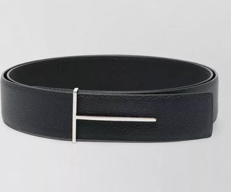 Tom Ford grain leather slim reversible belt 38 mm