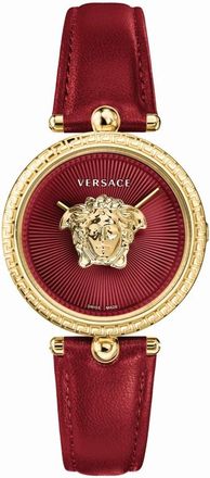 Versace Palazzo Empire - Dames - Horloges - Rood - ONE Size - Leer - Accessoires