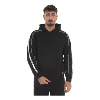 Emporio Armani Hoodies, male, Black, XL, Casual Sweatshirt for Men