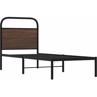 vidaXL Giroletto senza Materasso Rovere Marrone 80x200cm in Truciolato - Vidaxl