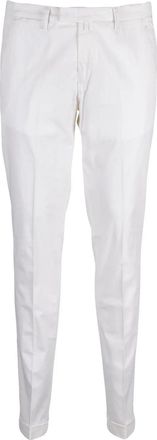 BRIGLIA 1949 Cotton And Linen Blend Trousers With Subtle Crease