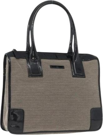 Gucci Pre-owned Handbags, female, Beige, Size: ONE SIZE Pre-owned Canvas Handbag