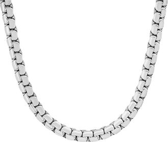 Steeltime Box Chain Necklace in Metallic at Nordstrom Rack