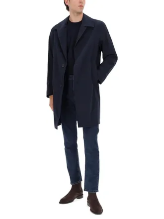 HUGO BOSS Trench Coat - Blue