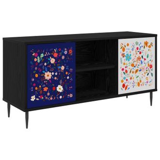 vidaXL Mueble De Tv Mainz 102 X 33 X 51 Cm Roble Negro Vidaxl