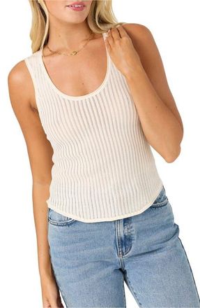 O'Neill Caldwell Open Knit Tank in Tofu at Nordstrom, Size Medium