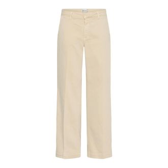 MY ESSENTIAL WARDROBE Wijde broek - Dames - Broeken - Beige - Maat: 2XS L32
