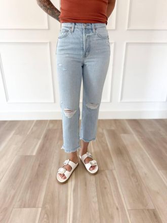 Pistola Denim Dayana Straight Crop Jeans In Blue