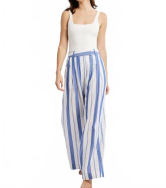 Mille Cara Wide Leg Pant In Nantucket Stripe