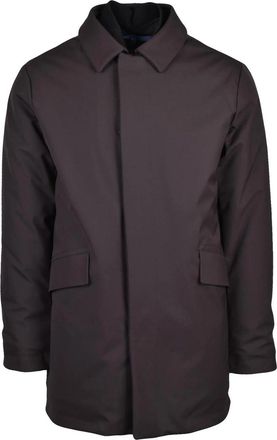 People of Shibuya Minimalist Padded Brown Ninaru Parka With Flap Pockets