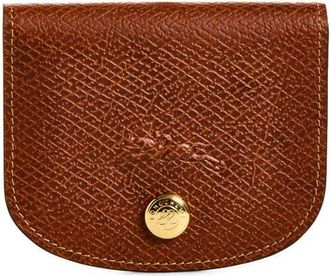 Longchamp Epure Leather Card Case in Brown at Nordstrom
