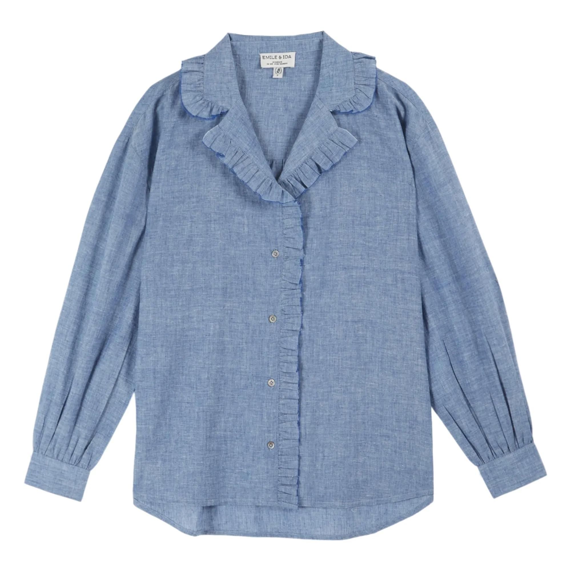 Chemisier Coline Ample En Viscose Vert - Taille M, Manches 3/4, Neuf Avec étiquettes