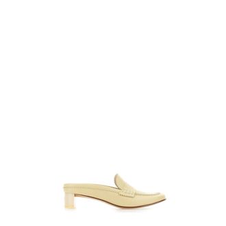 Maison Margiela Loafers - Dames - Muiltjes - Geel - 38 EU - Leer - Schoenen
