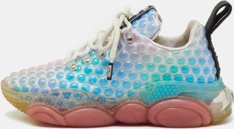Moschino Multicolor Rubber Double Bubble Lace Up Sneakers