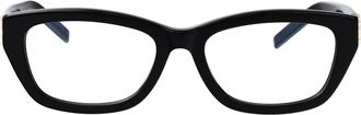 Saint Laurent Stijlvolle Optische Bril SL M153 - Dames - Brillen - Zwart - 55 MM - Accessoires