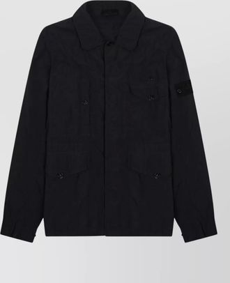Stone Island long sleeve jacket front pocket buttons