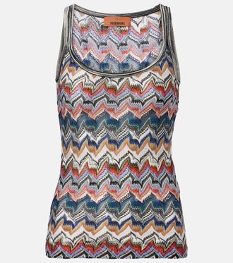 Missoni Zigzag lame tank top