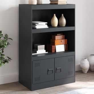 Berkfield Home Sideboard Anthracite 67x39x107 cm Steel | Size: 67 x 39 x 107 cm