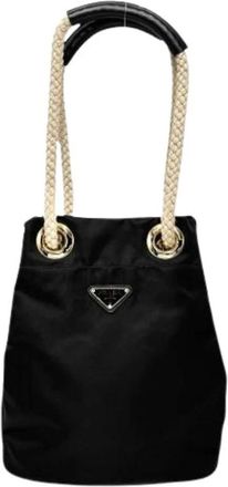 Prada Pre-owned Vintage Nylon Bucket Bag - Pre-owned - Mujer - Negro - ONE SIZE