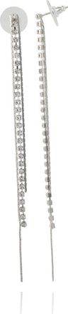 BCBGeneration Chain Fringe Drop Earrings in Silver at Nordstrom