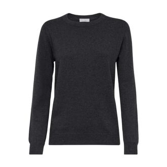 Brunello Cucinelli Truien & Vesten, Dames, Grijs, XL, Cashmere Truien