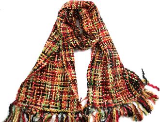 Cool Trade Winds Ladies Winter Scarf - Chunky Tweed Effect - Vibrant and Multi Colour - Large and Warm Shawls Wraps Shrugs Poncho - Hygge Cosy - Gifts Presents for Her