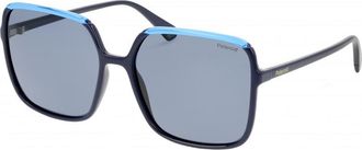 Polaroid Womens PLD6128S 57 Sunglasses - Blue - One Size
