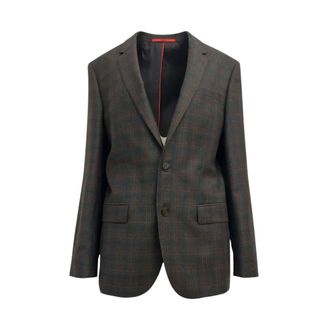 HUGO BOSS Single Breasted Suit - Heren - Pakken - Grijs - Maat: M Wol