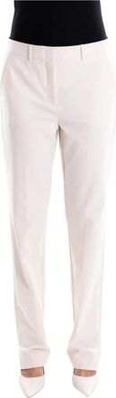 Marella Rechte Broek - Dames - Straight fit broeken - Beige - L - Leer - Broeken
